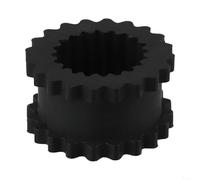 Embrayage denté pour insert élastomère 5j 74,6 mm amortisseur des | Matériau uréthane, flexible, durable, fiable dans les systèmes d'embrayage, noir