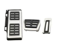 Embrayage Frein Pédale Pour T-Roc 2017-2024 Pour Conduite À Gauche Couvercle De Protection De Pédale De Frein À Gaz En Acier Inoxydable(AT with rest)