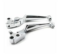Embrayage Levier 2 Leviers D'embrayage Frein À Main Chromés Moto Tête Mort Pour Dyna Pour Electra Pour Glide Pour Fat Pour Bob FXDF Night Train FLHR Softai Levier D'embrayage Maître