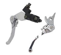 Embrayage Levier Levier Frein D'embrayage Pliable 22 Mm 7/8 Pour Guidon Pour 50 Cc Pour 110 Cc Pour 125 Cc Pour 200 Cc Pour CRF KLX TTR Levier D'embrayage Maître(Silver a set)