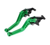 Embrayage Levier Leviers Frein D'embrayage CNC Courts Réglables Moto Pour Italika Pour DM200 Style Corne Taureau Pliables Extensibles Levier D'embrayage Maître(Green)
