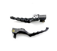 Embrayage Levier Leviers Frein D'embrayage Pour Moto 2 Pièces Motif Tête Mort Pour Sportster 883 1200 2000-2022 Levier D'embrayage Maître(Black and white)