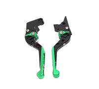 Embrayage Leviers de frein et d'embrayage courts CNC pour moto Suzuki GSR 750 2011-2016 et GSR 600 2006-2011 Levier Frein Moto(Green1)
