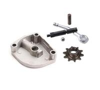 Embrayage Primaire Drive Couvercle d'embrayage à 3 trous, adapté au levier de bras, kit de pignon d'entraînement à 10 dents pour 49cc, 60cc, 66cc, 80cc