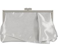 Embrayage sac de soirée élégant plissé satin sac à main formelle simple porte-monnaie classique pour les femmes (argent)