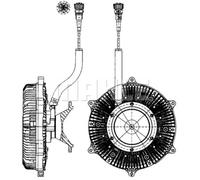 Embrayage, ventilateur de radiateur MAHLE CFC 215 000P