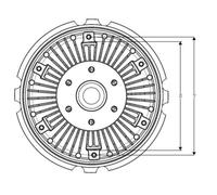 Embrayage, ventilateur de radiateur NRF 49717