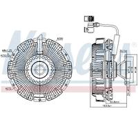 Embrayage, ventilateur de radiateur NISSENS 86248
