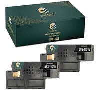 EMBRIIO 2X 593-11016 Noir Cartouche Toner Remplacement pour Dell C1765nfw C1765nf C1760nw 1250c 1350cnw 1355cn 1355cnw