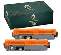 EMBRIIO 2X TN241 TN-241BK Noir Cartouche Toner Remplacement pour Brother HL-3140CW 3150CDW 3170CDW DCP-9015CDW 9020CDW MFC-9140CDN 9330CDW 9340CDW 9332CDW 9142CDN