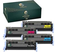 EMBRIIO 4X 124A Q6000A-Q6003A Cartouche Toner Remplacement pour HP Color LaserJet 2600 1600 2605 2600n 2605dn 1600n CM1015 CM1017 Canon i-SENSYS LBP5000 LBP5100