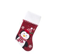 Embroidered Christmas Socks Santa Claus Elk Candy Bag Christmas Tree Decorations Hanging Pendant Xmas Ornament Gift Bag(Color 1)