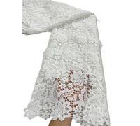 Embroidery Lace Fabric Water Soluble Tulle Wedding Party Dress Guipure Sequins(Color10)