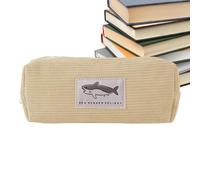 Embroidery Pencil Pouch, Shark Large Capacity Stationery Pouch, Portable Pen Pouch, Cute Pen Bag, Large Capacity Pencil Case, Easy To Use, Portable for Pens, Pencils, Markers, Eraser, Color Pens