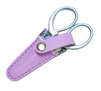 Embroidery Scissors Sheath - Protective Organizer for Sewing Tools | Pu Leather with Metal Accent, 12x3cm Slim Fit, Stylish Holder Style, Keeps Scissors Safe, with Color Options