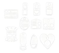 Embroidery Thread Bobbins Set 11 PCS ABS Sewing Floss Winders 4.4×4.3×0.2cm Compact and Lightweight Storage Cards | Craft Organizer for Needlework, Quilting, Cross, DIY Sewing Projects,