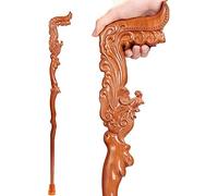Embrqués réglables, Canne en Bois, Phoenix Forme de béquilles sculptées à la Main à la Mode Cadeaux Stables Robustes pour Hommes et Femmes béquilles C'est si Gentil de Vous