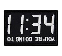 EmbTao 11:34 Inversion visuelle vous allez en enfer Brodé Crochet et boucle d'attache Patch