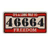 EmbTao C'est un long chemin vers la liberté 46664 Ticket Brodé à Repasser ou à Coudre Patch