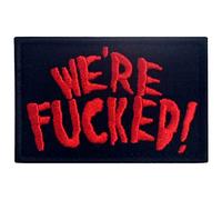 EmbTao Écusson brodé « We are Fucked » avec crochet et boucle