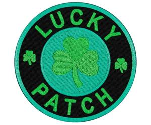 EmbTao Trèfle irlandais vert foncé Shamrock Lucky Brodé à Repasser ou à Coudre Patch