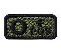 Embtao type O Positive Tactical Blood type Fermeture Velcro Patch vert/noir