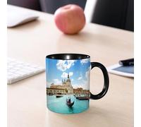 EMCLKS Mug en céramique, 330ml, tasse à thé, tasse cafe, tasse drole, cadeau drole, cadeau homme, mug cafe, Venise, Basilique Santa Maria della Salute par le Grand