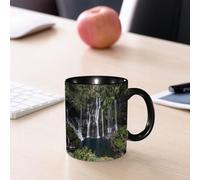 EMCLKS Mug en céramique, 330ml, tasse à thé, tasse cafe, tasse drole, cadeau drole, cadeau homme, mug cafe, Cascade du Grand Galet à Langevin Ile de la Réunion Îles Mascareignes Grandes