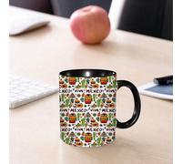 EMCLKS Mug en céramique, 330ml, tasse à thé, tasse cafe, tasse drole, cadeau drole, cadeau homme, mug cafe, Décorations mexicaines, Viva Mexico avec des éléments indigènes Poncho Tequila Salsa Ho