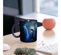 EMCLKS Mug en céramique, 330ml, tasse à thé, tasse cafe, tasse drole, cadeau drole, cadeau homme, mug cafe, Illustration sur le thème de l'espace cinématographique