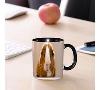 EMCLKS Mug en céramique, 330ml, tasse à thé, tasse cafe, tasse drole, cadeau drole, cadeau homme, mug cafe, Cobayes, contrôle rapide des souris