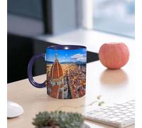 EMCLKS Mug en céramique, 330ml, tasse à thé, tasse cafe, tasse drole, cadeau drole, cadeau homme, mug cafe, Basilique de Santa Maria del Fiore à Florence en Italie.
