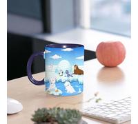 EMCLKS Mug en céramique, 330ml, tasse à thé, tasse cafe, tasse drole, cadeau drole, cadeau homme, mug cafe, Animal, image d'animaux arctiques ours polaires phoques manchots loups baleines œuvre d