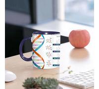EMCLKS Mug en céramique, 330ml, tasse à thé, tasse cafe, tasse drole, cadeau drole, cadeau homme, mug cafe, Éducation, Bases de l'ADN, Chimie, Biochimie, Biotechnologie