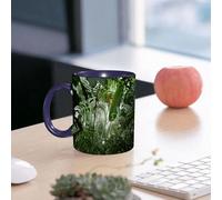 EMCLKS Mug en céramique, 330ml, tasse à thé, tasse cafe, tasse drole, cadeau drole, cadeau homme, mug cafe, Forêts tropicales humides, préservation des forêts tropicales humides, environnement de