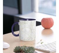 EMCLKS Mug en céramique, 330ml, tasse à thé, tasse cafe, tasse drole, cadeau drole, cadeau homme, mug cafe, Fond en marbre à la texture luxueuse | Couleurs de la marque à travers la palette