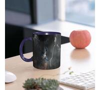 EMCLKS Mug en céramique, 330ml, tasse à thé, tasse cafe, tasse drole, cadeau drole, cadeau homme, mug cafe, Un dragon bleu, créature mythique et légendaire. Écaillé et serpentin, doté d'ailes sem