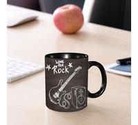 EMCLKS Mug en céramique, 330ml, tasse à thé, tasse cafe, tasse drole, cadeau drole, cadeau homme, mug cafe, Guitare, boîte à sons sur le thème du sketch sur le thème de la musique rock et du text