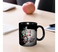 EMCLKS Mug en céramique, 330ml, tasse à thé, tasse cafe, tasse drole, cadeau drole, cadeau homme, mug cafe, Décorations de tournoi de poker, jetons de jeu et paires de cartes Aces Casino Wager