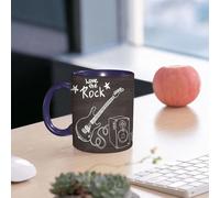 EMCLKS Mug en céramique, 330ml, tasse à thé, tasse cafe, tasse drole, cadeau drole, cadeau homme, mug cafe, Guitare, boîte à sons sur le thème du sketch sur le thème de la musique rock et du text