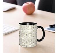 EMCLKS Mug en céramique, 330ml, tasse à thé, tasse cafe, tasse drole, cadeau drole, cadeau homme, mug cafe, Écriture égyptienne ancienne, symboles hiéroglyphiques égyptiens à des fins décoratives