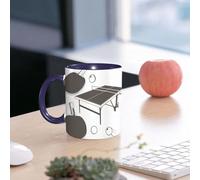 EMCLKS Mug en céramique, 330ml, tasse à thé, tasse cafe, tasse drole, cadeau drole, cadeau homme, mug cafe, Le ping-pong de la table, RA mais le ping-pong de Twitter, le ping-pong de la petite ba