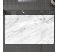 EMCLKS Tapis de Bain Antiderapant, Tapis Salle de Bain en Microfibre Douce, Tapis de Bain Absorbant, Lavable,Motif de Surface en marbre et Granit avec Effet d'esquisse, Effet Nature et imag,60x90 cm