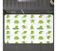 EMCLKS Tapis de Bain Antiderapant, Tapis Salle de Bain en Microfibre Douce, Tapis de Bain Absorbant, Lavable,Modèle sans Couture Original et Tendance de très Haute qualité avec Un Prince ou,60x90 cm