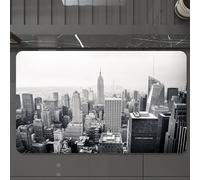 EMCLKS Tapis de Bain Antiderapant, Tapis Salle de Bain en Microfibre Douce, Tapis de Bain Absorbant, Lavable,New York, New York, au-delà de Manhattan Depuis Les Gratte-ciels de Urban Global,60x90 cm