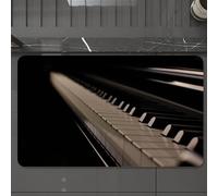 EMCLKS Tapis de Bain Antiderapant, Tapis Salle de Bain en Microfibre Douce, Tapis de Bain Absorbant, Lavable,Piano, Clavier de Piano en Gros Plan, Laisse entrevoir des possibilités infinies,60x90 cm