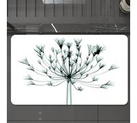 EMCLKS Tapis de Bain Antiderapant, Tapis Salle de Bain en Microfibre Douce, Tapis de Bain Absorbant, Lavable,Fleur aux Rayons X, Image aux Rayons X d'un Arbre à Fleurs, Un Regard inhabituel,60x90 cm