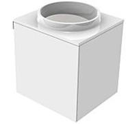 Emco 958227414 Lavabo pour vestiaire (fonte minérale), 450 mm Poignée de porte à droite, sans trous pour robinet.