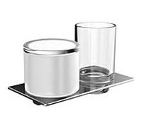 Emco Art savon liquide / support de verre 163100102 chromé