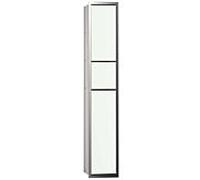 Emco Bad Module WC encastré Asis 150 – porte-papier, poubelle, set brosses WC – chrome/opti-blanc